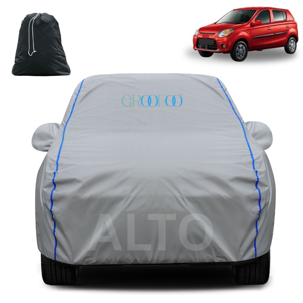 GROOFOO Waterproof Car Body Cover Maruti Suzuki Alto Custom Fit Car Body Cover