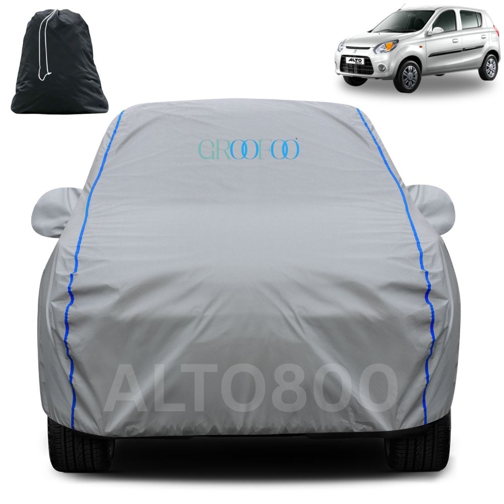 GROOFOO Waterproof Car Body Cover Maruti Suzuki Alto 800 Custom Fit Car Body Cover