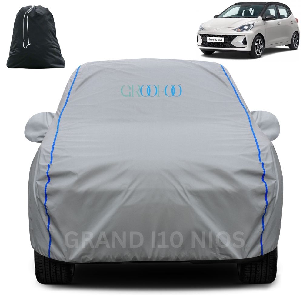 GROOFOO Waterproof Car Body Cover Hyundai Grand i10 Nios Custom Fit Car Body Cover