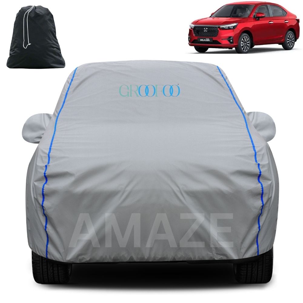 GROOFOO Waterproof Car Body Cover Honda Amaze Custom Fit Car Body Cover