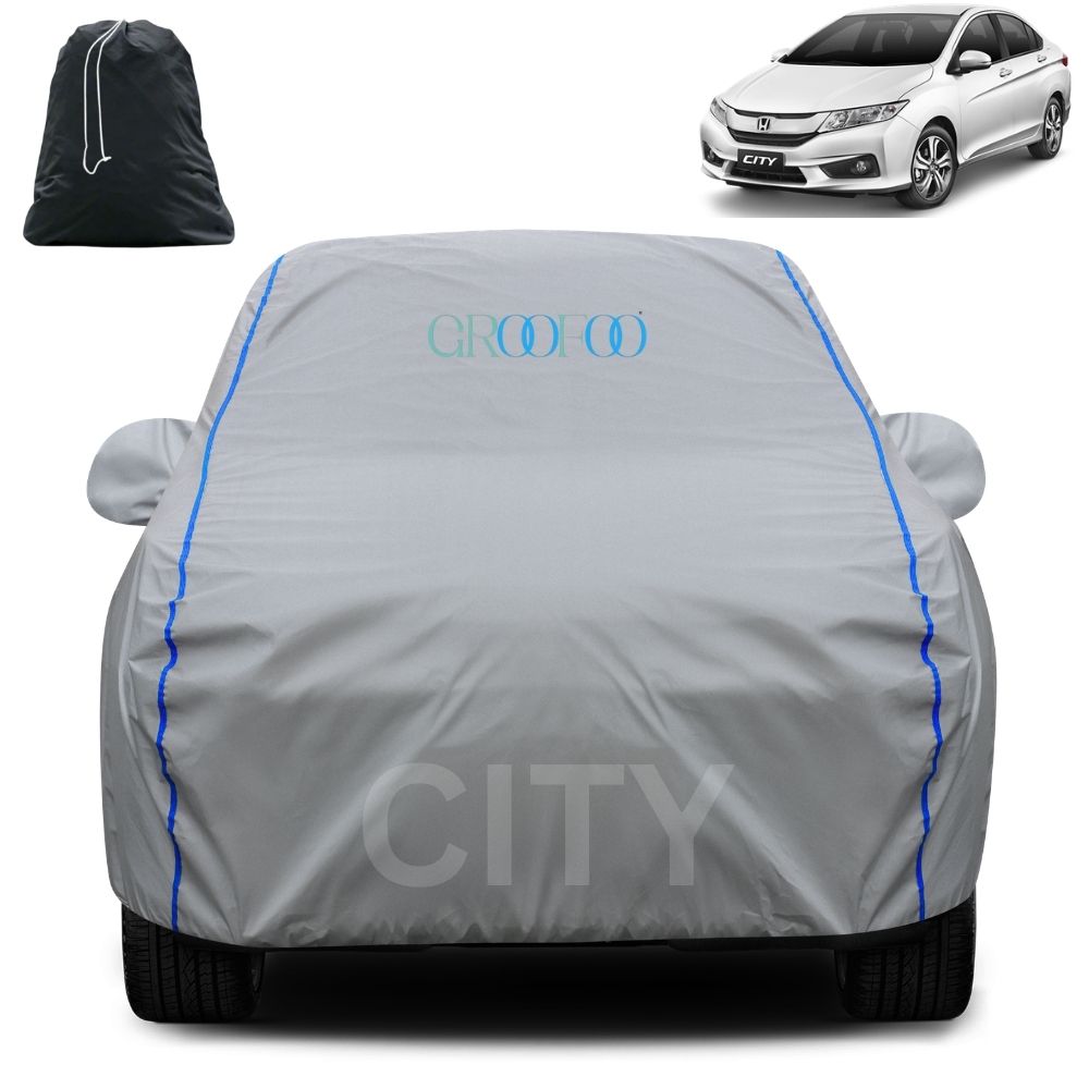 GROOFOO Waterproof Car Body Cover Honda City Custom Fit Car Body Cover