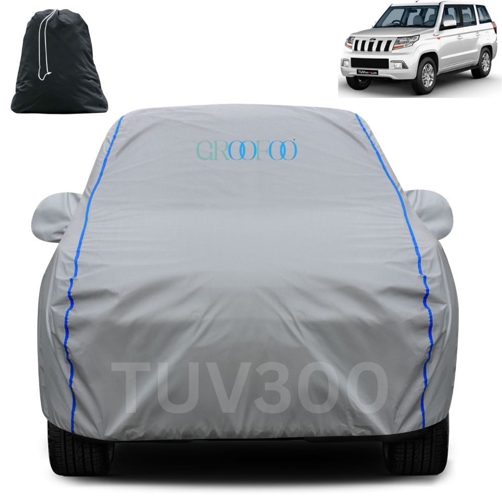 GROOFOO Waterproof Car Body Cover Mahindra TUV 300 Custom Fit Car Body Cover