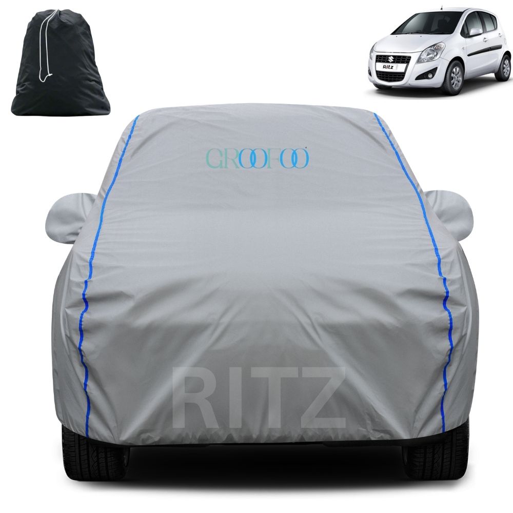 GROOFOO Waterproof Car Body Cover Maruti Suzuki Ritz Custom Fit Car Body Cover