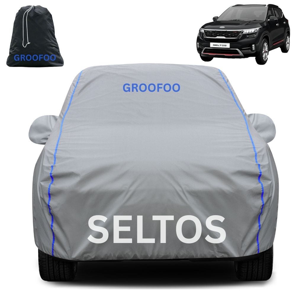 GROOFOO Waterproof Car Body Cover Kia SELTOS Custom Fit Car Body Cover