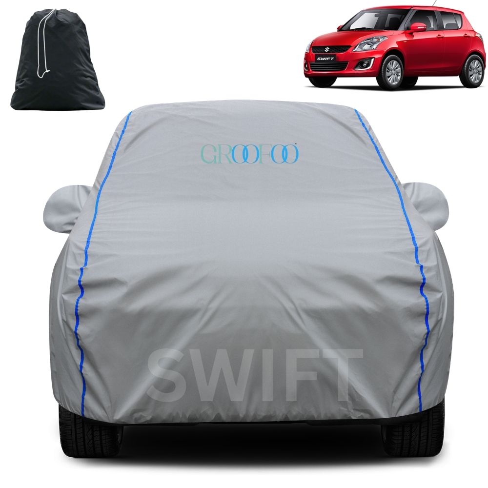GROOFOO Waterproof Car Body Cover Swift Custom Fit Car Body Cover