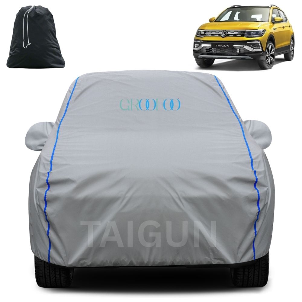 GROOFOO Waterproof Car Body Cover Taigun Custom Fit Car Body Cover