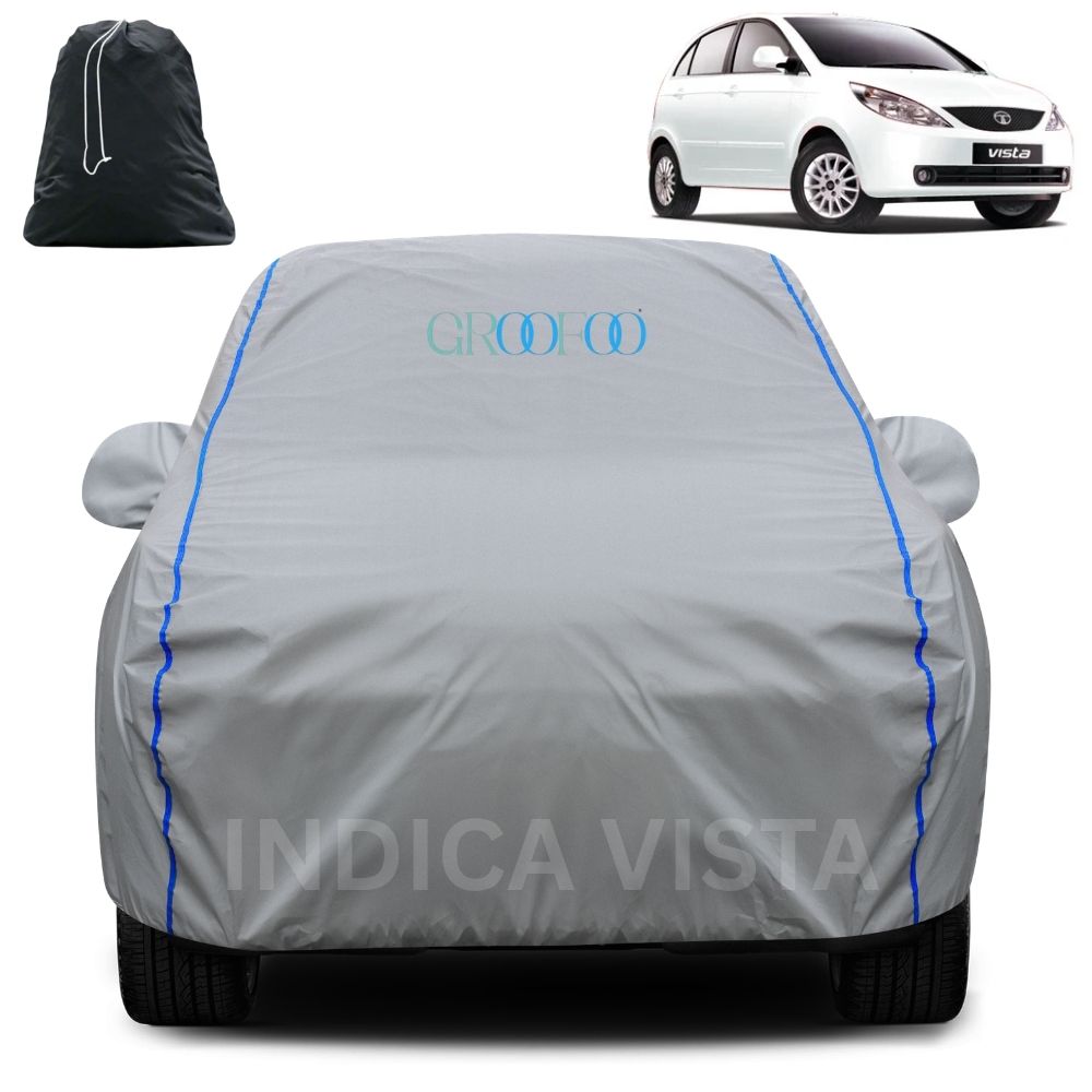 GROOFOO Waterproof Car Body Cover Tata Indica Vista Custom Fit Car Body Cover
