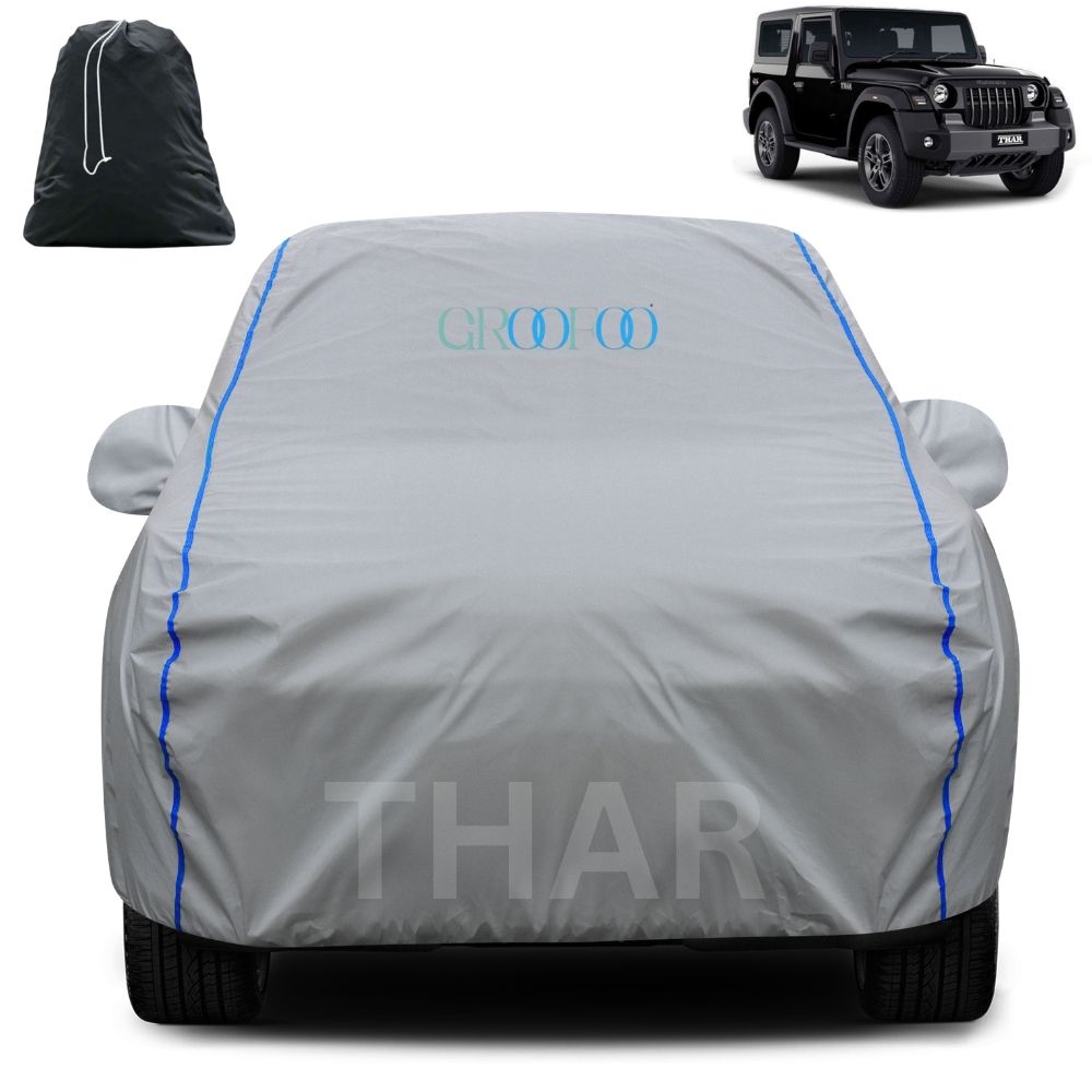 GROOFOO Waterproof Car Body Cover Thar Custom Fit Car Body Cover