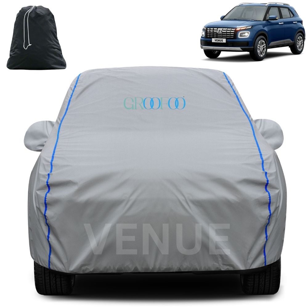 GROOFOO Waterproof Car Body Cover Venue Custom Fit Car Body Cover