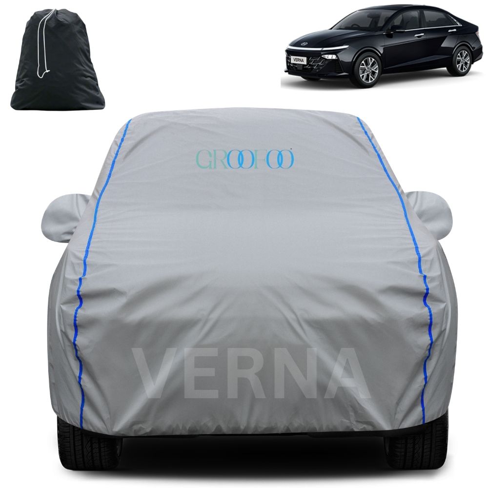 GROOFOO Waterproof Car Body Cover verna Custom Fit Car Body Cover
