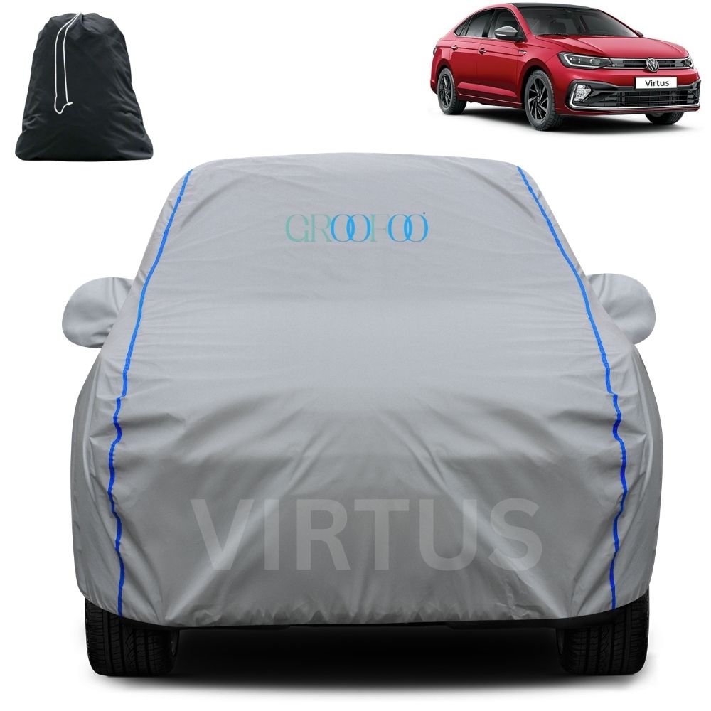 GROOFOO Waterproof Car Body Cover virtus Custom Fit Car Body Cover
