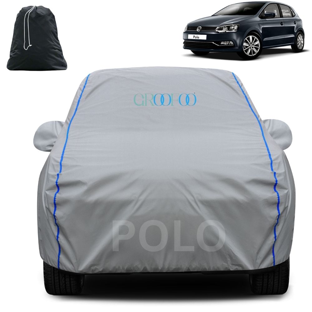 GROOFOO Waterproof Car Body Cover volkaswagon Polo Custom Fit Car Body Cover
