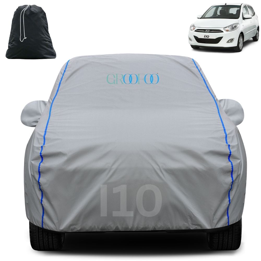 GROOFOO Waterproof Car Body Cover i10 Custom Fit Car Body Cover