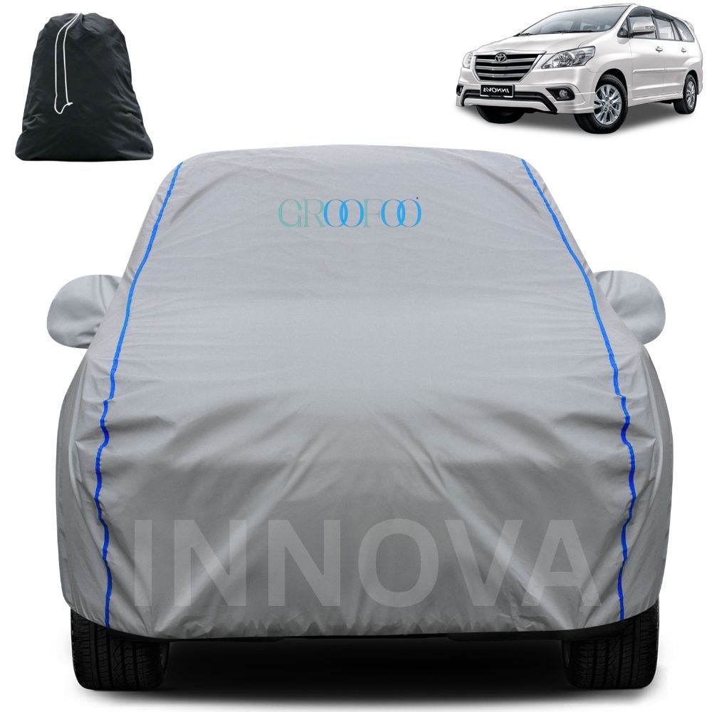 GROOFOO Waterproof Car Body Cover Innova Custom Fit Car Body Cover